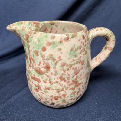 Spatterware pitcher
