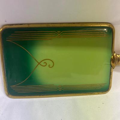 Vintage Glass Perfume Bottles & Hand Mirror (BS-MK)