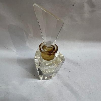 Vintage Glass Perfume Bottles & Hand Mirror (BS-MK)