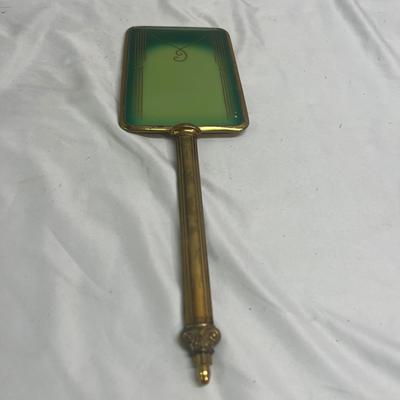 Vintage Glass Perfume Bottles & Hand Mirror (BS-MK)