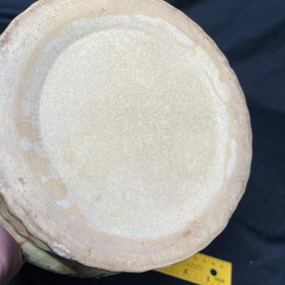 Antique Spatterware covered dish