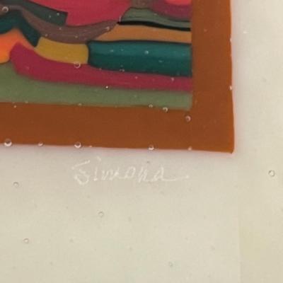 Simon’s Rosasco Signed Glass Art (G-MG)