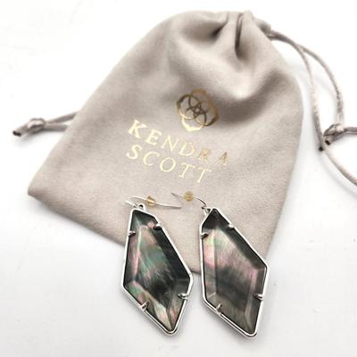 Lot #13 Kendra Scott Abalone Earrings w/pouch