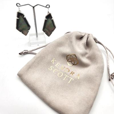 Lot #13 Kendra Scott Abalone Earrings w/pouch