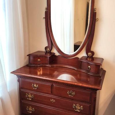 Lot #16 Lovely Lexington Dresser with Beveled Mirror