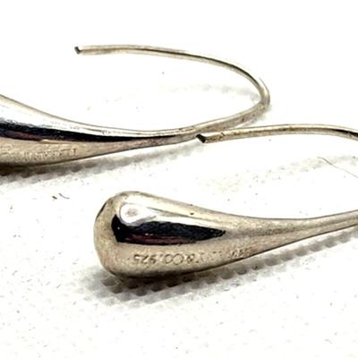 Tiffany & Co Sterling Silver 925 Teardrop Earrings