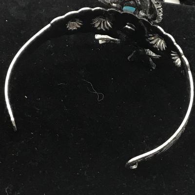 Turquoise stone owl bracelet