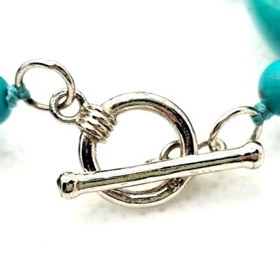 Lucas Lameth Double Stand Turquoise Sterling Silver Necklace & Pendant