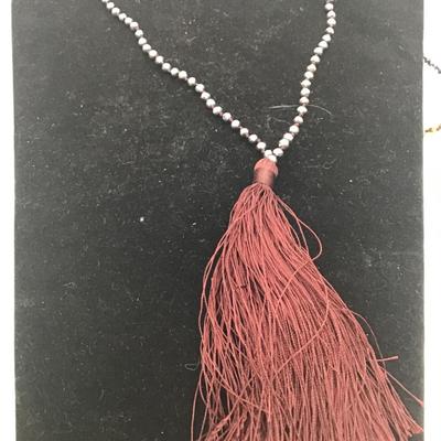 Zacasha tassle beaded necklace