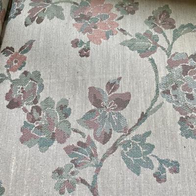Vintage Upholstered Floral Print Loveseat