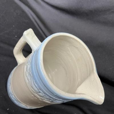 Salt glaze stoneware pitcher