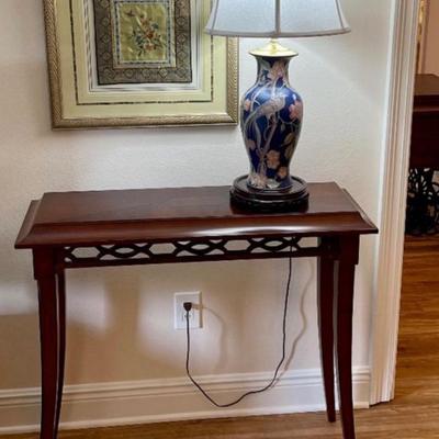 Inlaid entry table