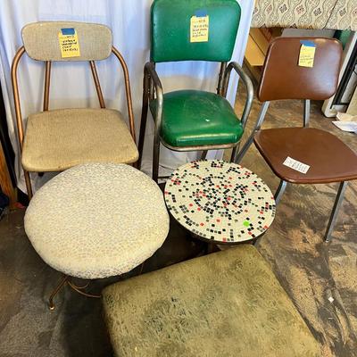 MCM Chairs Small tile table