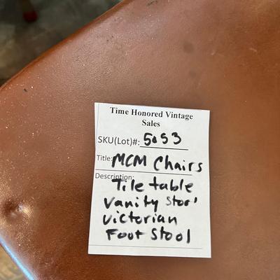 MCM Chairs Small tile table