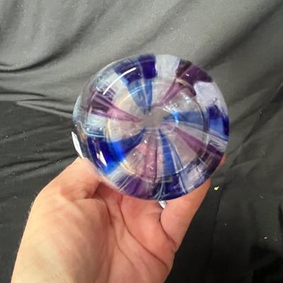 Murano latticino vase