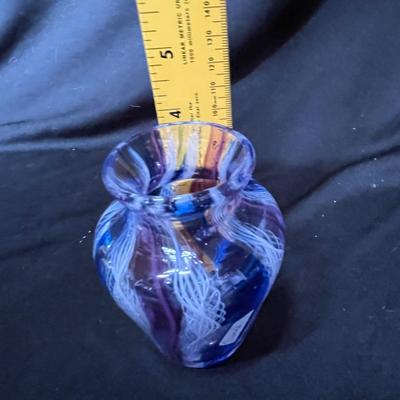 Murano latticino vase