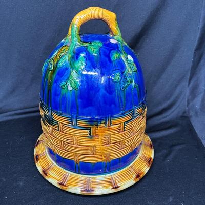 Majolica Large dome Cheese dish