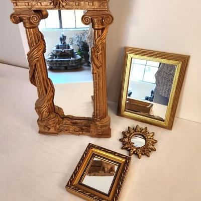 Lot #21 Lot of 4 Decorative Mirrors