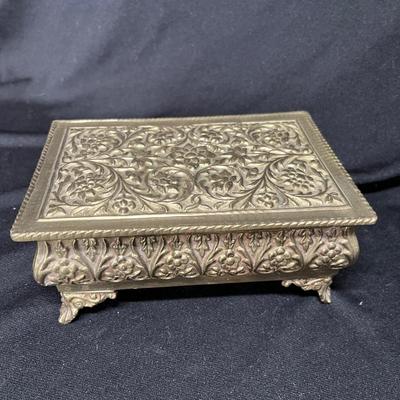 Silverplate jewelry box