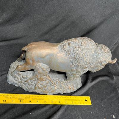Plaster cast buffalo