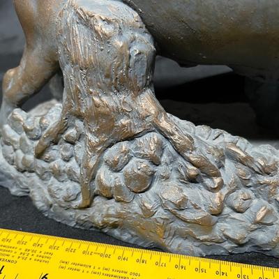 Plaster cast buffalo