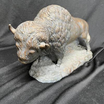 Plaster cast buffalo