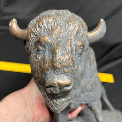Plaster cast buffalo