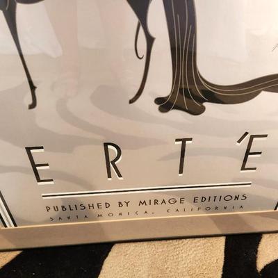 Lot #30 Signed ERTE Seriograph - "Symphony in Black"