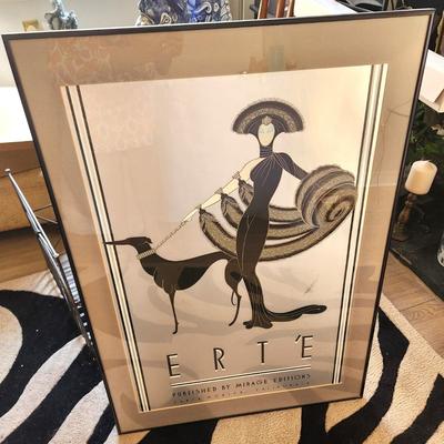 Lot #30 Signed ERTE Seriograph - "Symphony in Black"