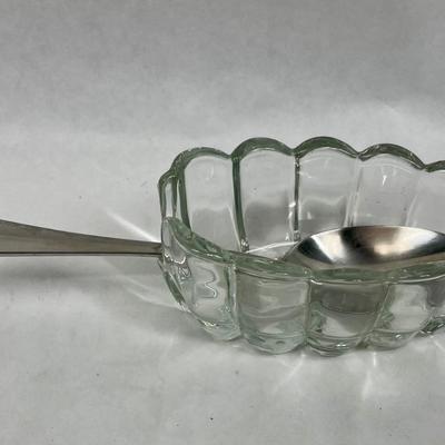 Princess House glass tableware flatware sorter holders