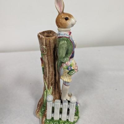 Fitz & Floyd Rabbit Candle Holder