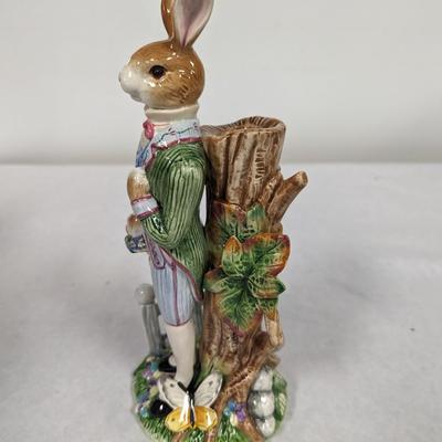 Fitz & Floyd Rabbit Candle Holder