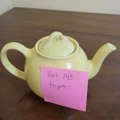 yellow tea pot