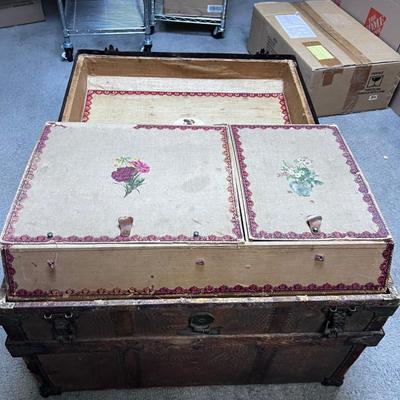 Antique Steamer Trunk 