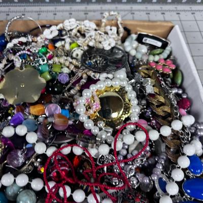 Tray of Costume Jewelry - Family Jewels. 