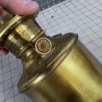 Antique Brass Oil Lamp Insert