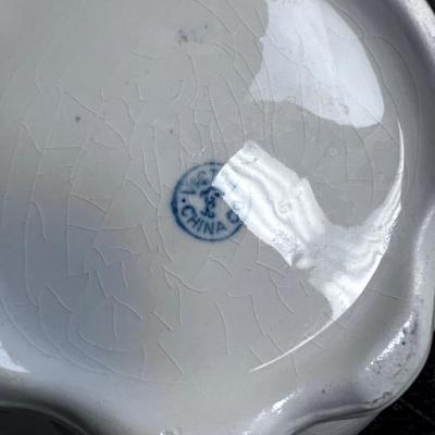 VICTOR CHINA COMPANY - Antique Pitcher and A Reproduction Bowl SET 