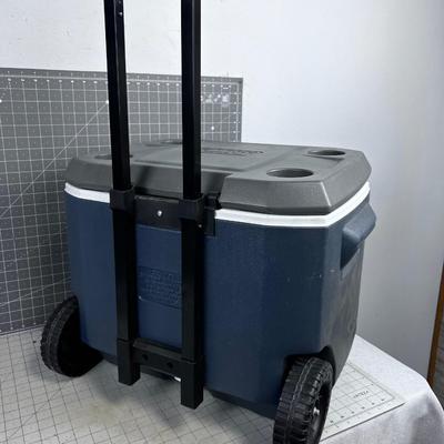 Coleman 2 Day Supply of Beer or Whatever. On Wheels with Handle. 