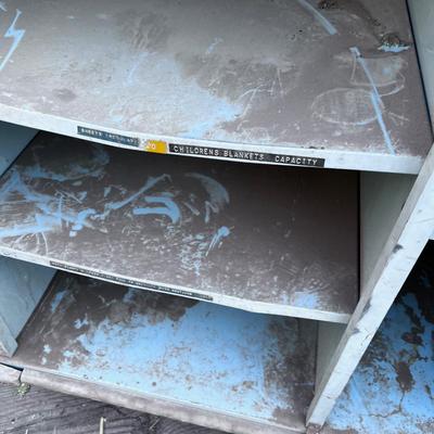 Vintage Hospital Supply Cart Heavy Duty Wheels