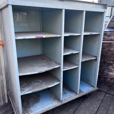 Vintage Hospital Supply Cart Heavy Duty Wheels
