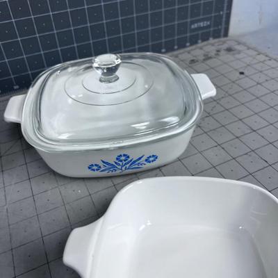 Corelle Blue Cornflower Baking Dishes (4 Dishes 1 Lid) 