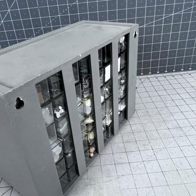 Parts Holder Bin with Small Parts and Stuff 