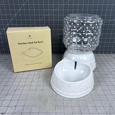 Pet Bowl Food and Water -  Small Dog or any Cat