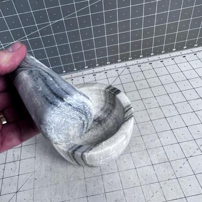 Marble Mortar and Pestle 