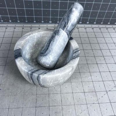 Marble Mortar and Pestle 