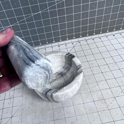 Marble Mortar and Pestle 