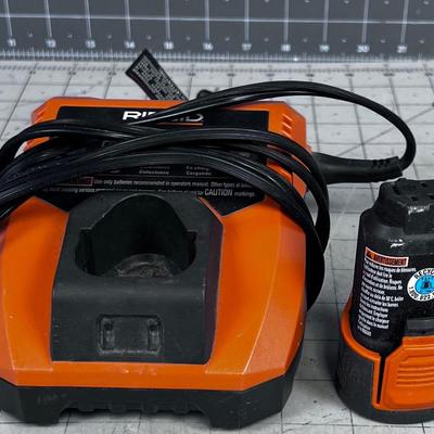 Ridgid 12 Volt Charger and Battery