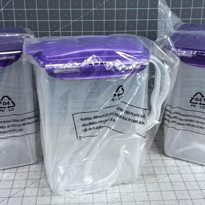 3 NEW Large Lock N Lock Food Storage