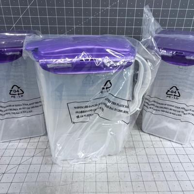 3 NEW Large Lock N Lock Food Storage