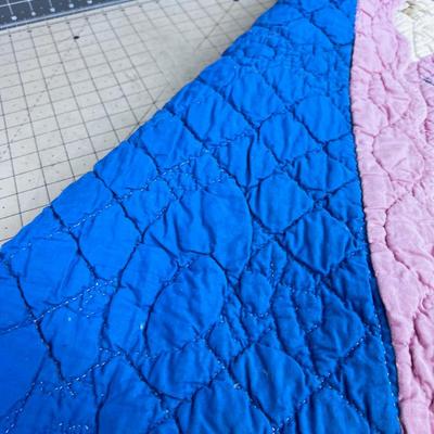 VINTAGE Baby Quilt Hand Crafted
